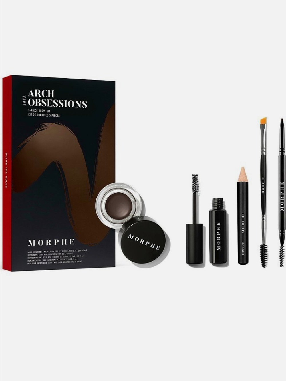 MORPHE ARCH OBSESSIONS 5 PIECE BROW KIT;—LATTE